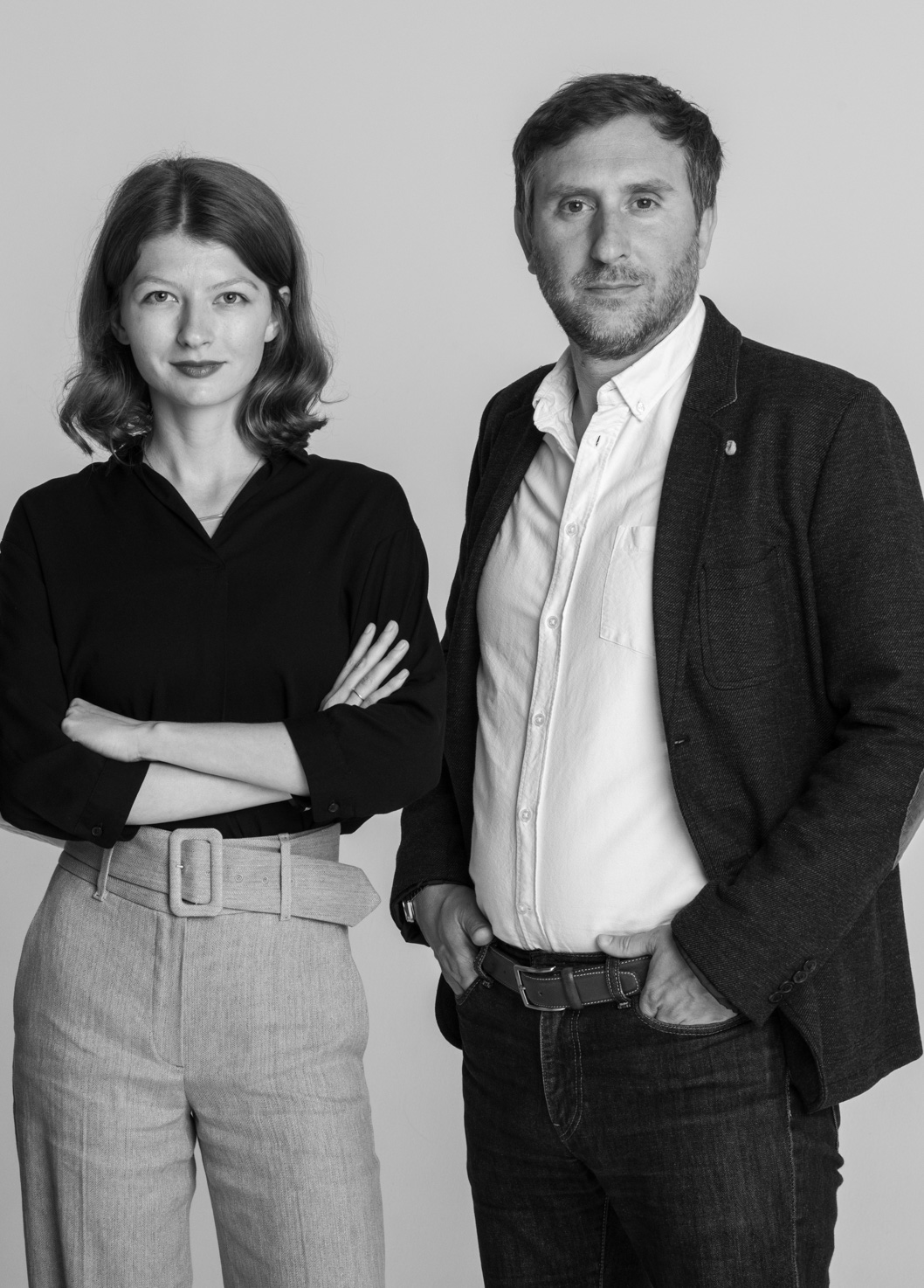 The founders of Velvet Wonton agency, Communication and Visual agency, Clement Beurais and Ingrid Synenko